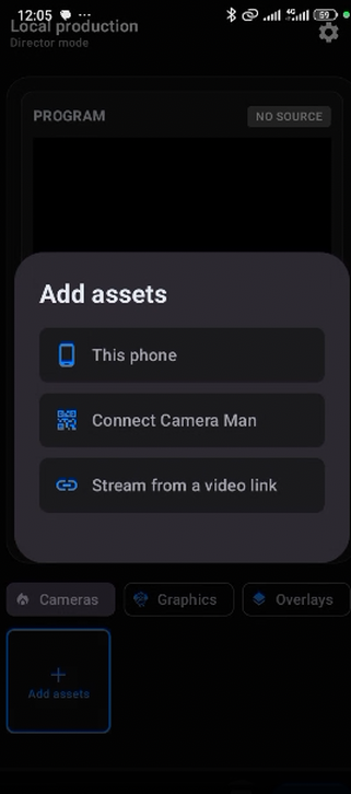 LivCast source selection